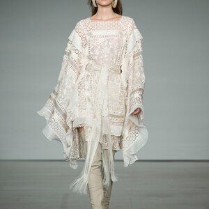 Zimmermann Maples cream lace mini dress boho Cabo wedding size 1